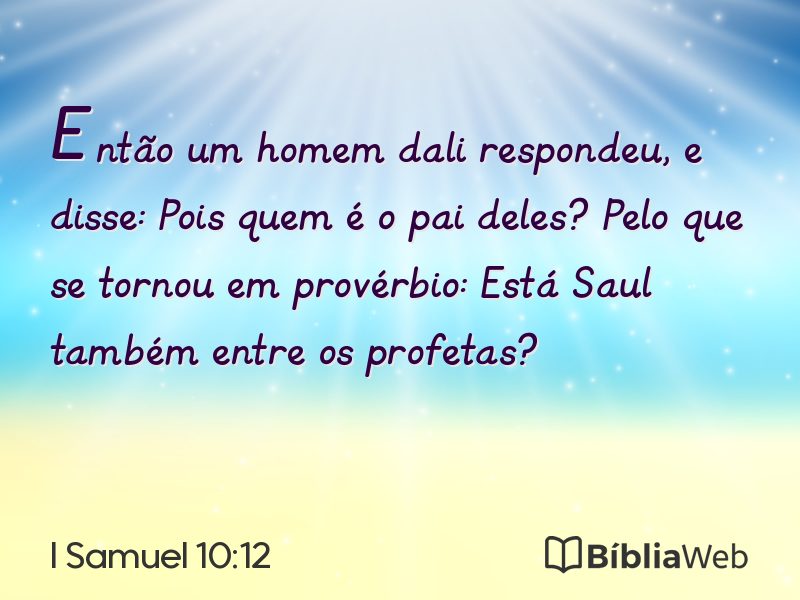 I Samuel 10:12 em imagem para compartilhar