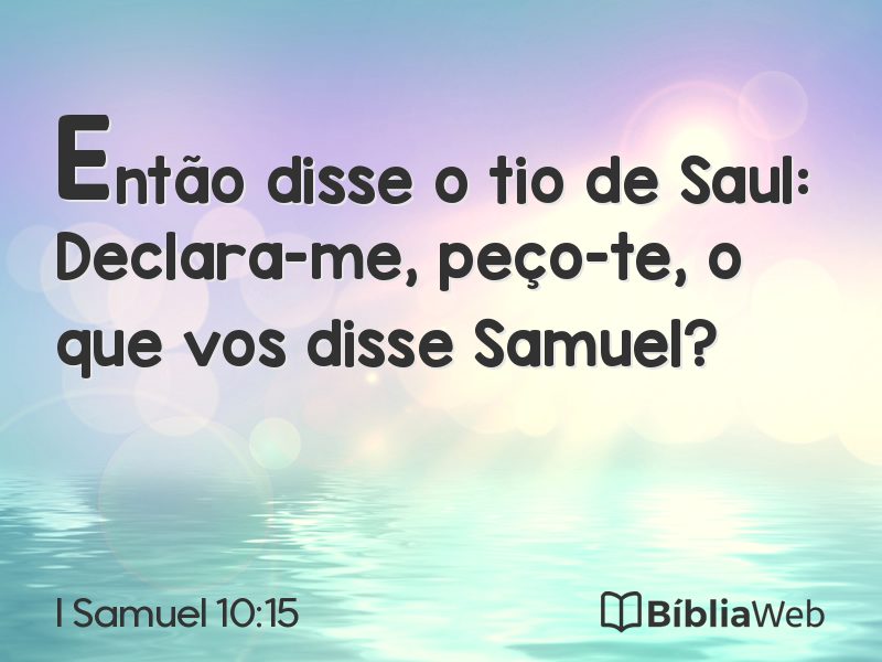 I Samuel 10:15 em imagem para compartilhar