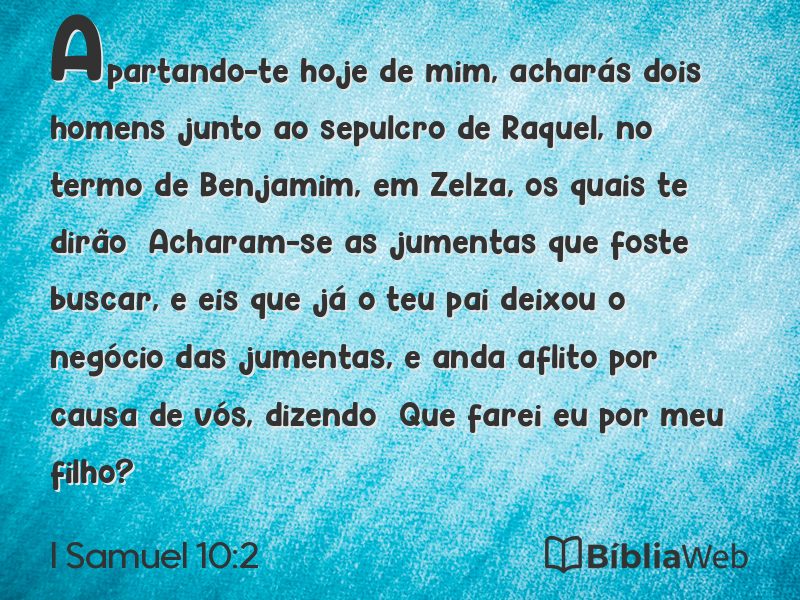I Samuel 10:2 em imagem para compartilhar