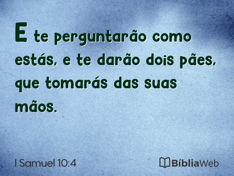 I Samuel 10:4 em imagem para compartilhar