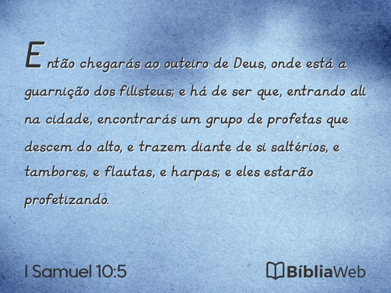 I Samuel 10:5 em imagem para compartilhar