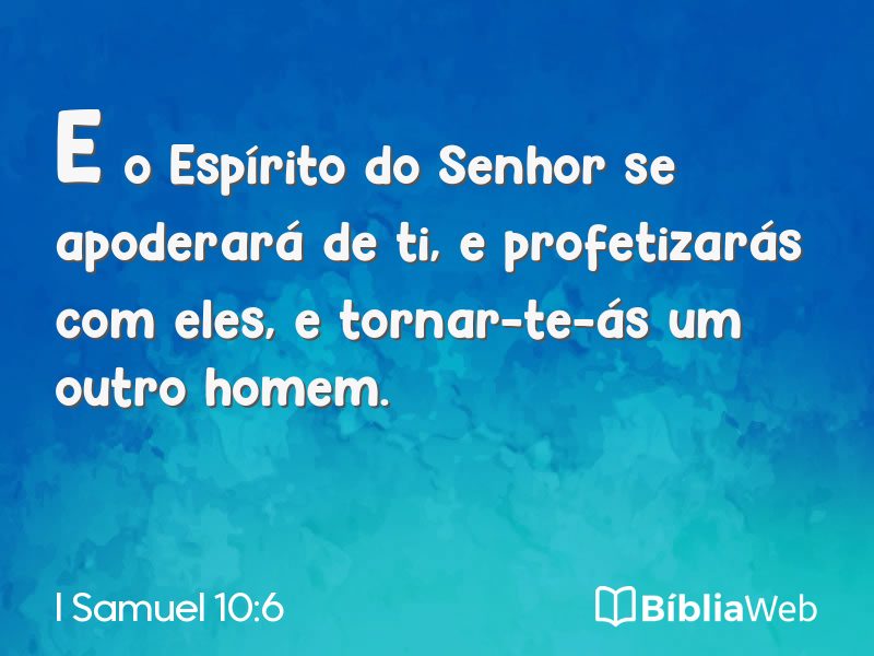 I Samuel 10:6 em imagem para compartilhar