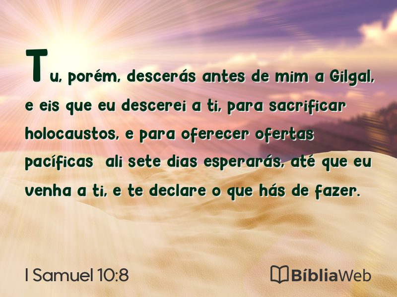 I Samuel 10:8 em imagem para compartilhar