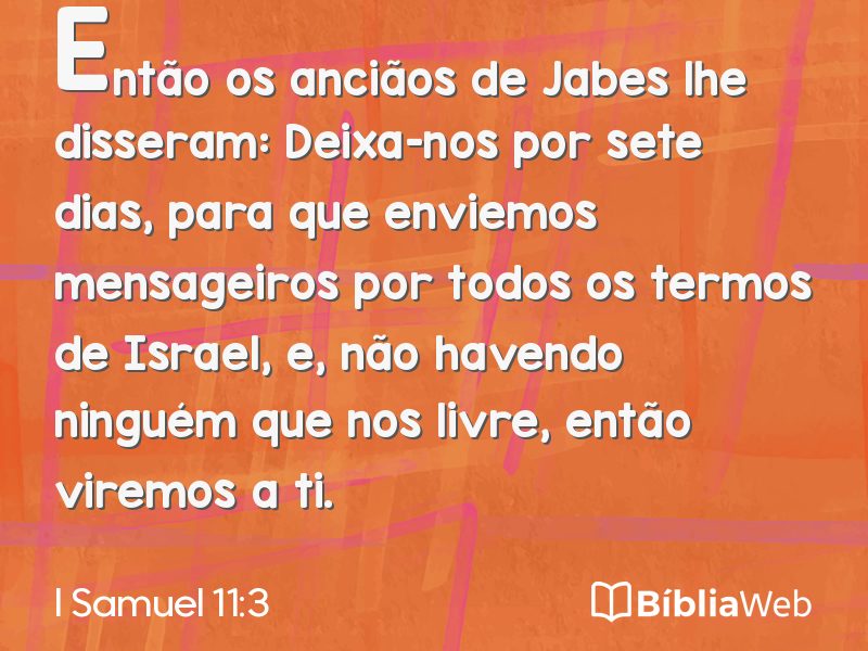 I Samuel 11:3 em imagem para compartilhar