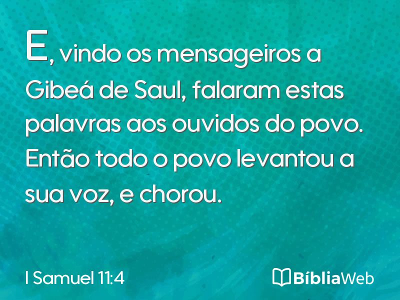 I Samuel 11:4 em imagem para compartilhar