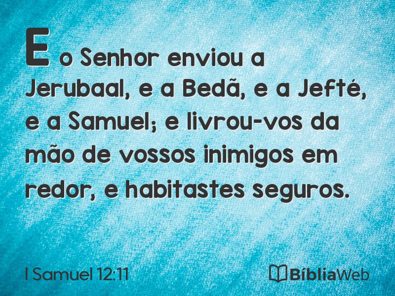 I Samuel 12:11 em imagem para compartilhar