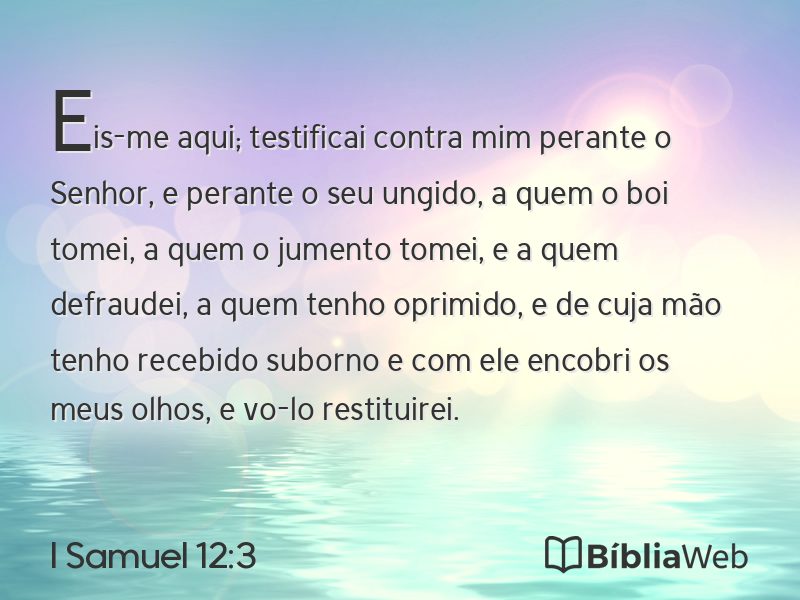 I Samuel 12:3 em imagem para compartilhar