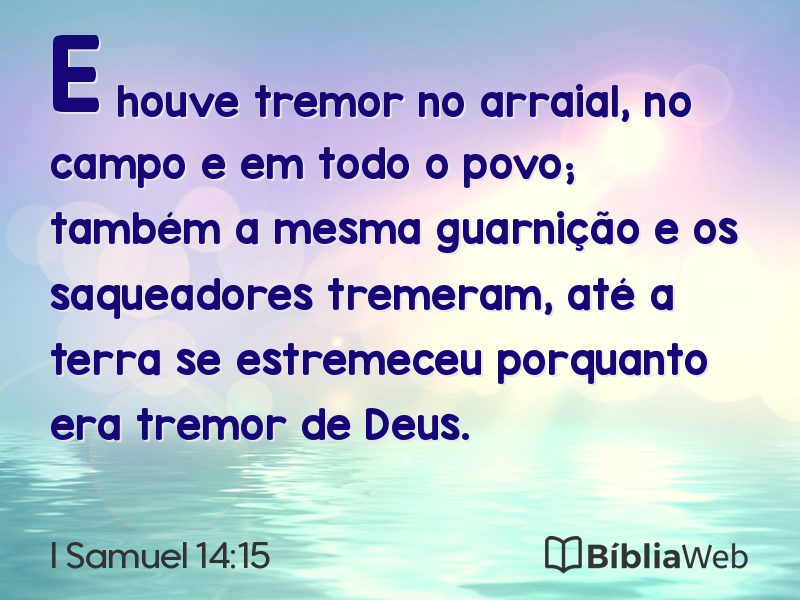 I Samuel 14:15 em imagem para compartilhar