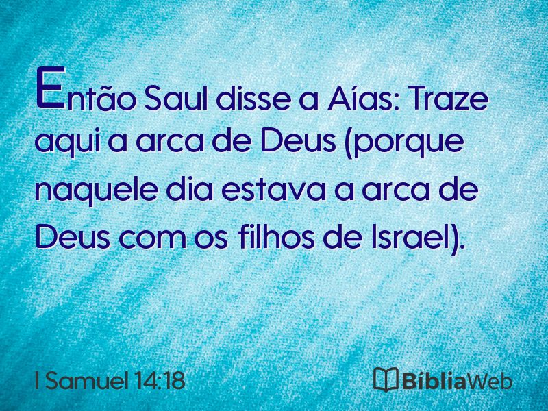 I Samuel 14:18 em imagem para compartilhar