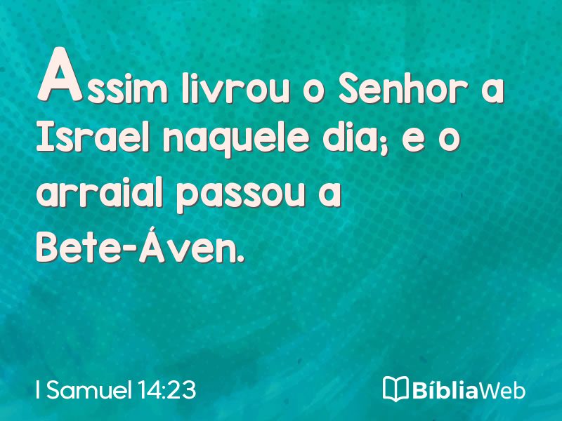 I Samuel 14:23 em imagem para compartilhar