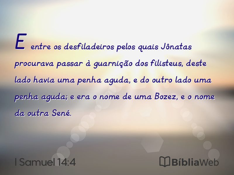 I Samuel 14:4 em imagem para compartilhar