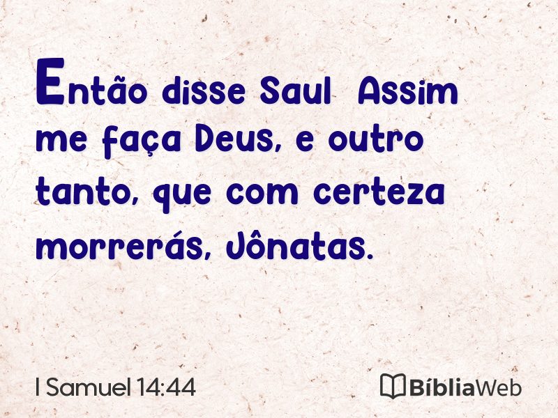 I Samuel 14:44 em imagem para compartilhar