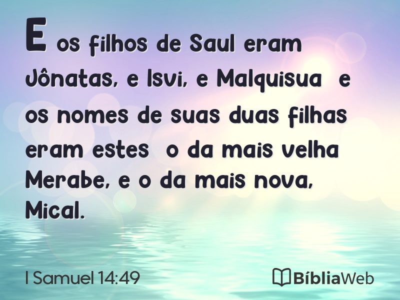 I Samuel 14:49 em imagem para compartilhar