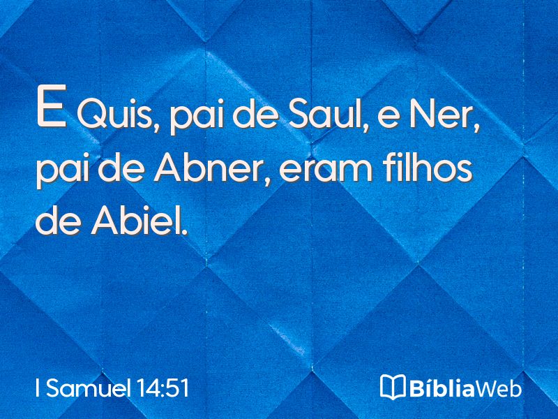 I Samuel 14:51 em imagem para compartilhar
