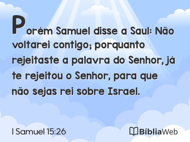 I Samuel 15:26 em imagem para compartilhar