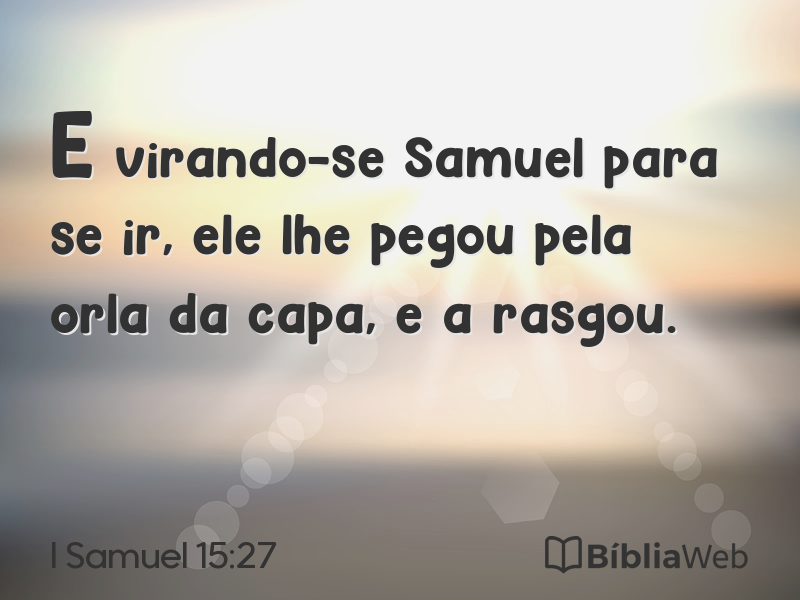 I Samuel 15:27 em imagem para compartilhar