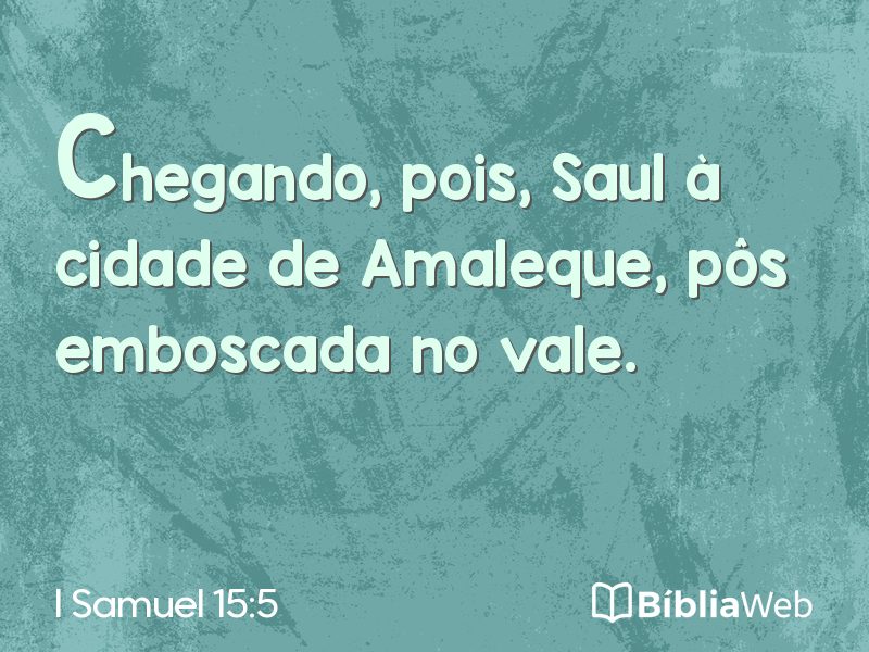 I Samuel 15:5 em imagem para compartilhar
