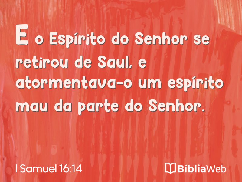I Samuel 16:14 em imagem para compartilhar