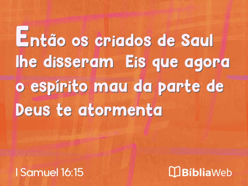 I Samuel 16:15 em imagem para compartilhar