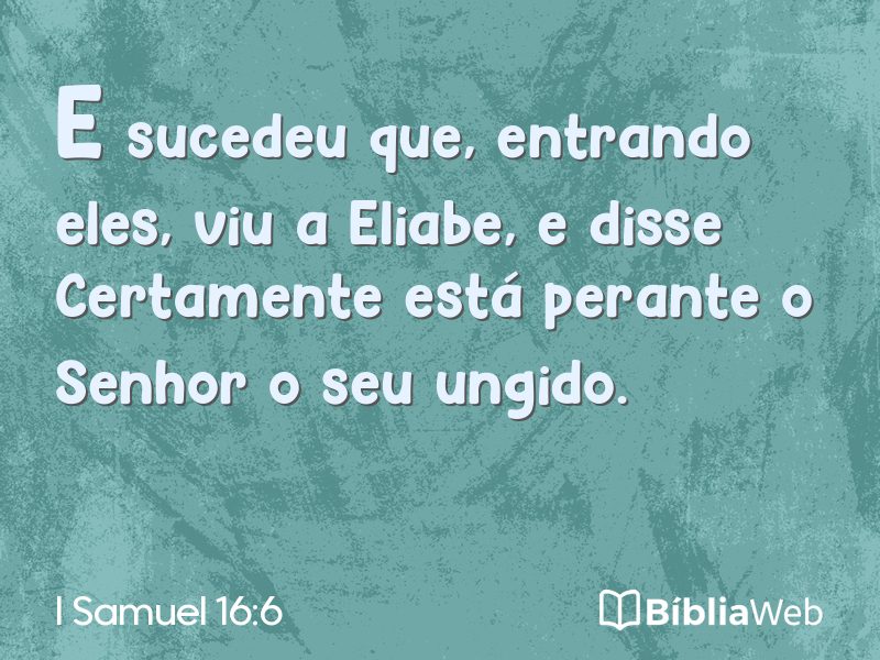 I Samuel 16:6 em imagem para compartilhar