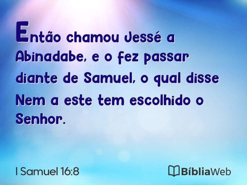 I Samuel 16:8 em imagem para compartilhar