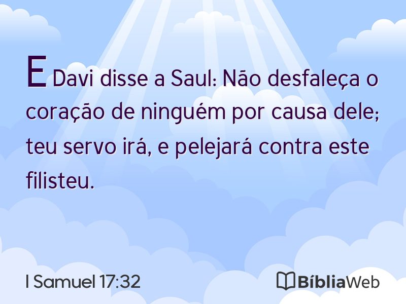 I Samuel 17:32 em imagem para compartilhar