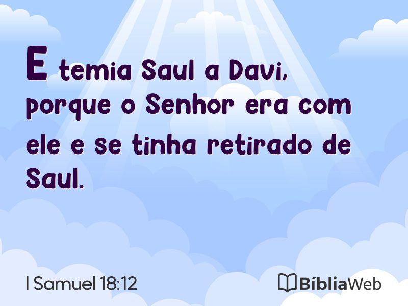 I Samuel 18:12 em imagem para compartilhar