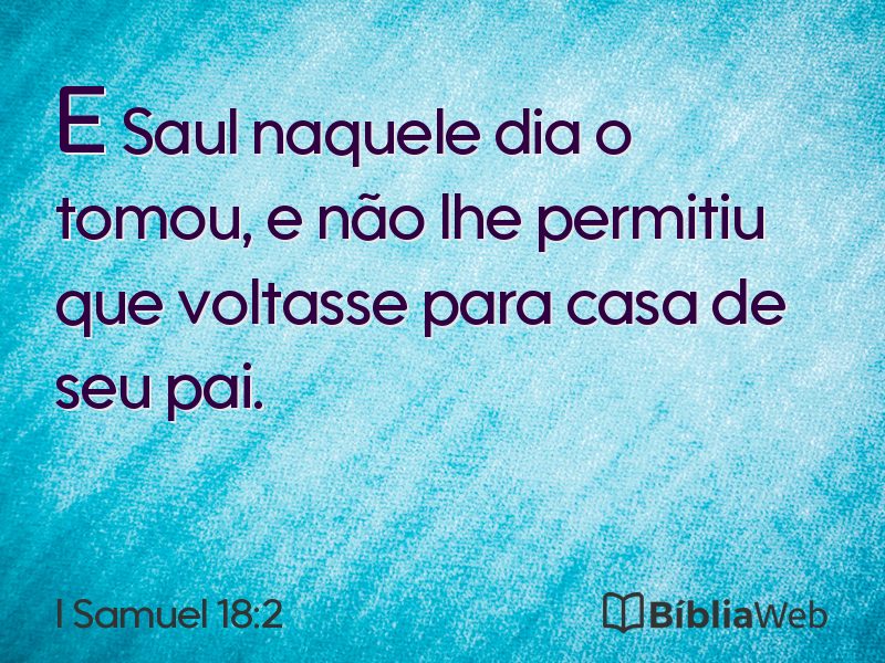 I Samuel 18:2 em imagem para compartilhar