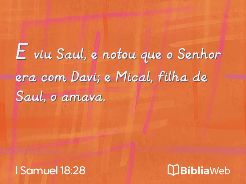I Samuel 18:28 em imagem para compartilhar