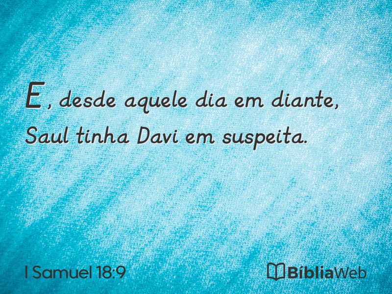 I Samuel 18:9 em imagem para compartilhar