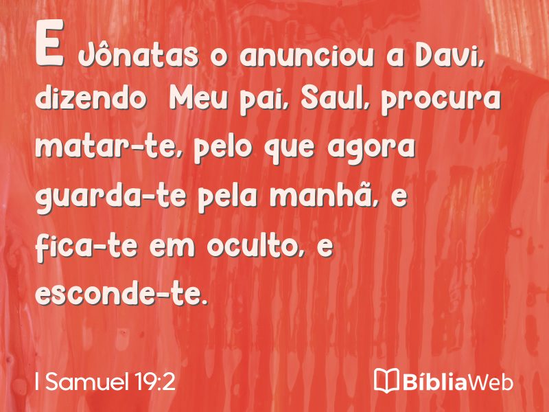 I Samuel 19:2 em imagem para compartilhar