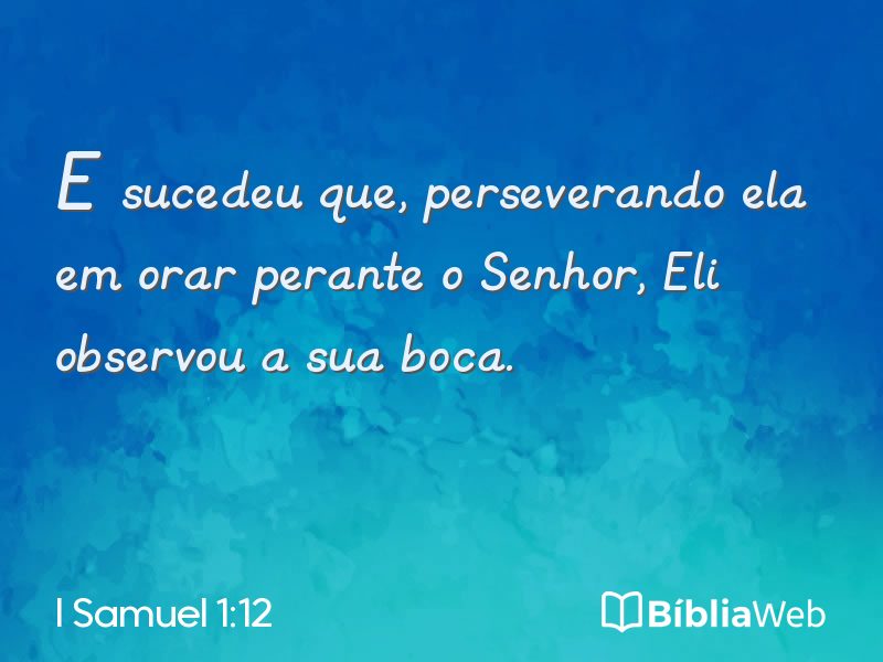 I Samuel 1:12 em imagem para compartilhar
