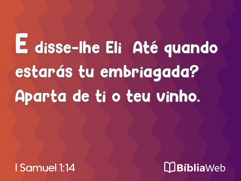 I Samuel 1:14 em imagem para compartilhar