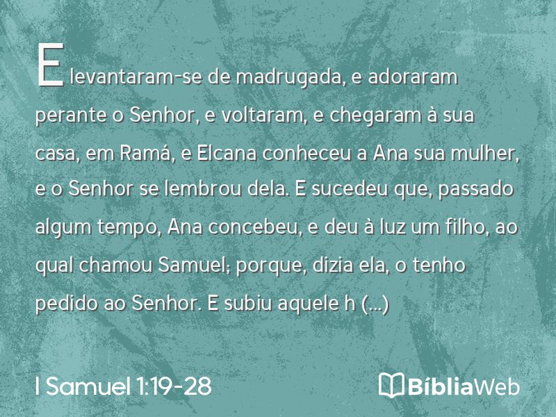 I Samuel 1:19-28 em imagem para compartilhar