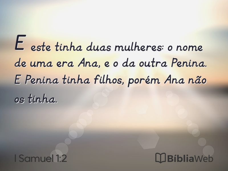I Samuel 1:2 em imagem para compartilhar