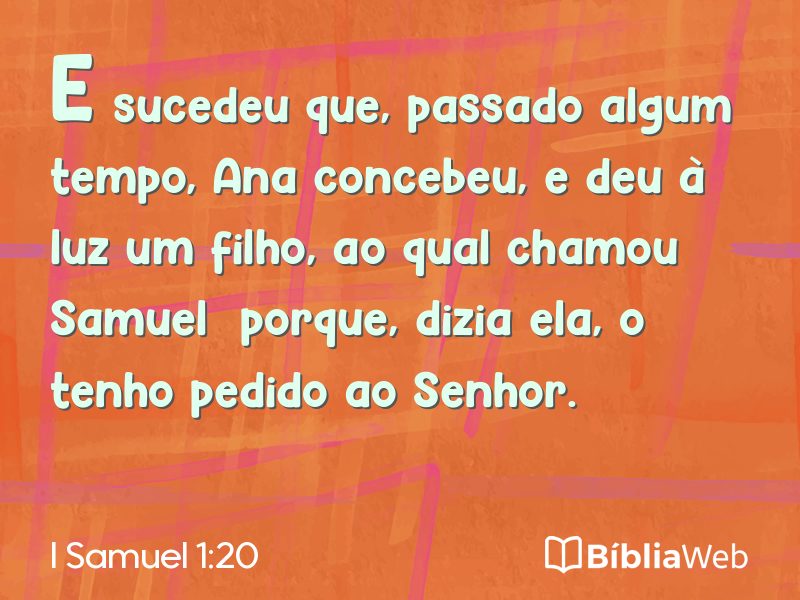 I Samuel 1:20 em imagem para compartilhar