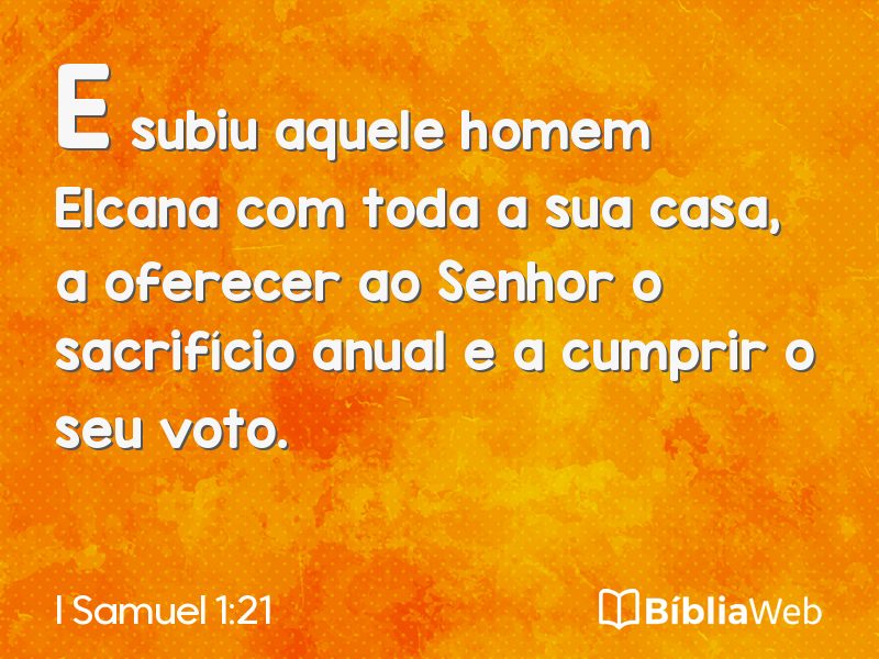 I Samuel 1:21 em imagem para compartilhar