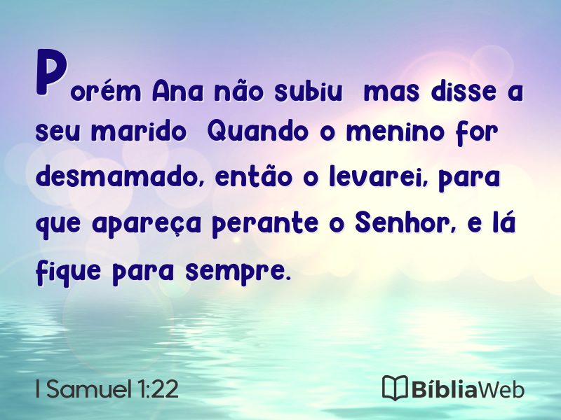 I Samuel 1:22 em imagem para compartilhar