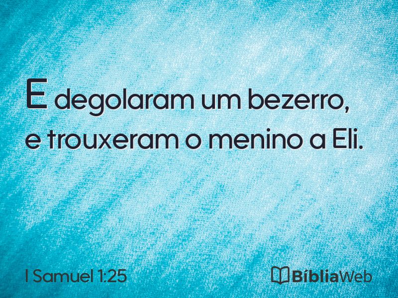 I Samuel 1:25 em imagem para compartilhar