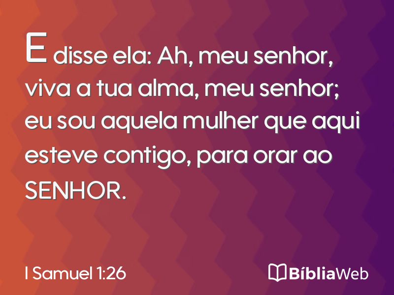 I Samuel 1:26 em imagem para compartilhar