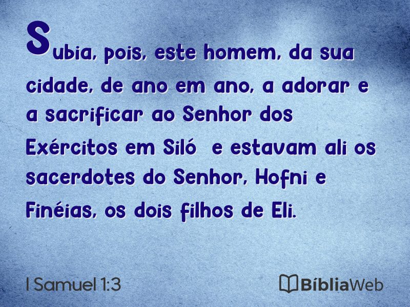 I Samuel 1:3 em imagem para compartilhar