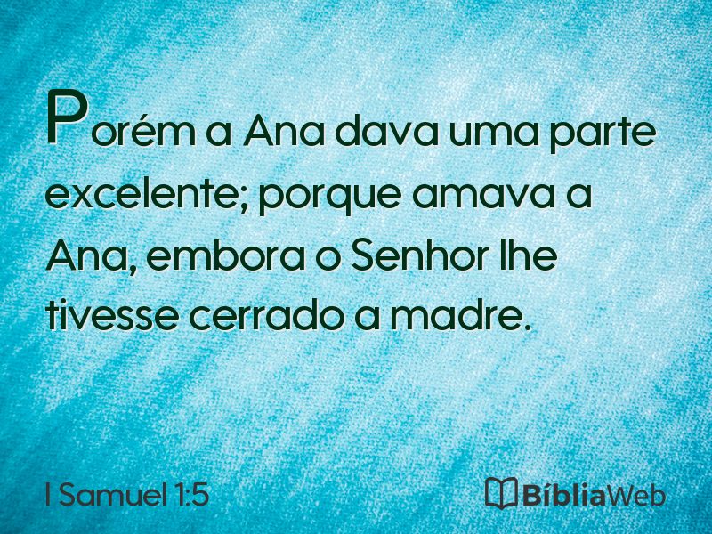 I Samuel 1:5 em imagem para compartilhar
