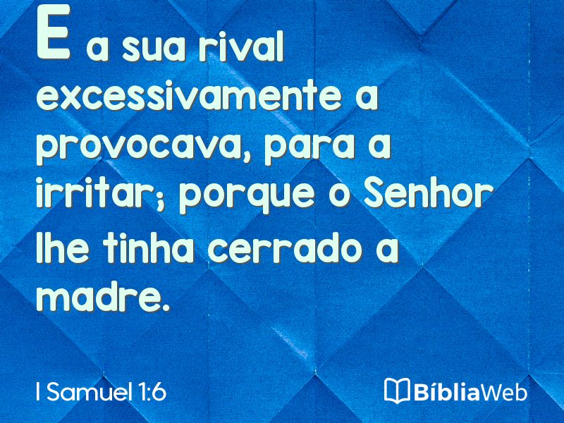 I Samuel 1:6 em imagem para compartilhar