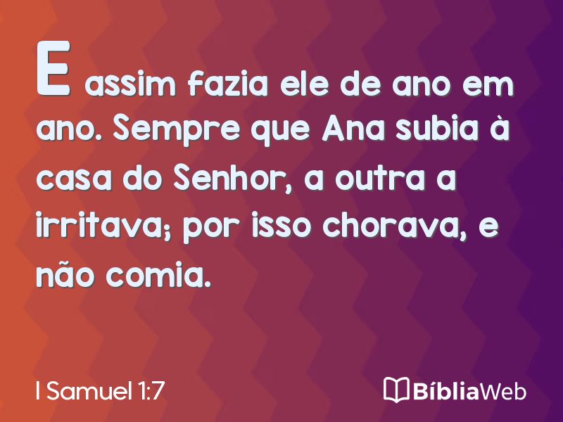 I Samuel 1:7 em imagem para compartilhar