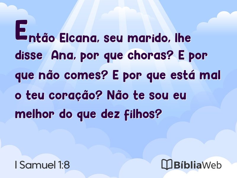 I Samuel 1:8 em imagem para compartilhar