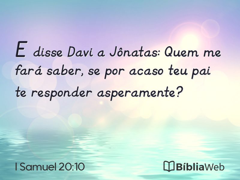 I Samuel 20:10 em imagem para compartilhar