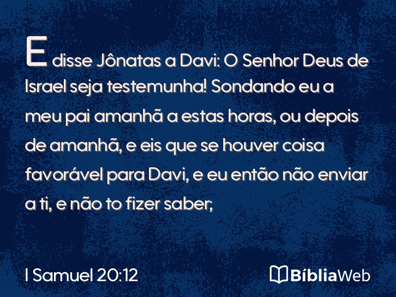 I Samuel 20:12 em imagem para compartilhar