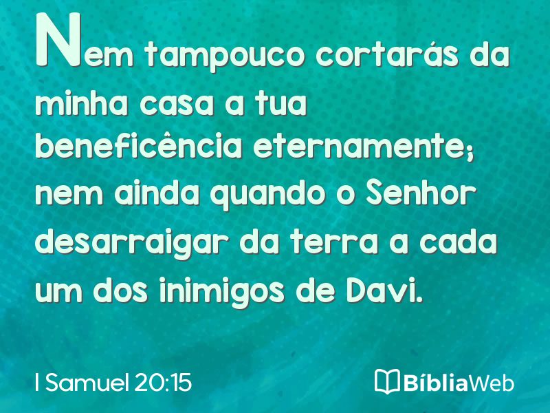 I Samuel 20:15 em imagem para compartilhar