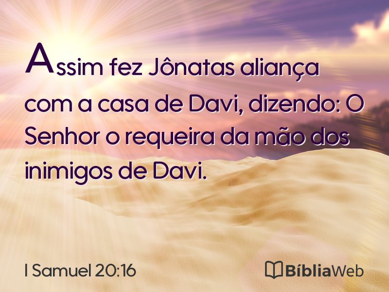 I Samuel 20:16 em imagem para compartilhar