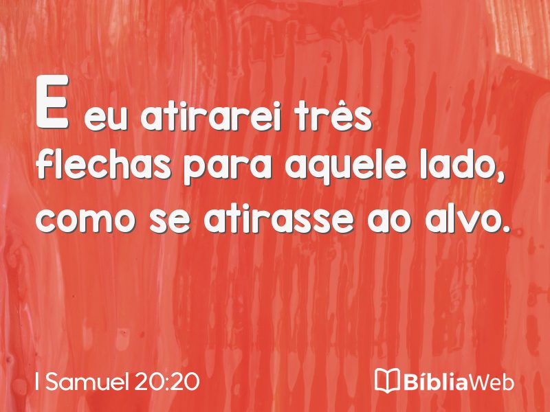 I Samuel 20:20 em imagem para compartilhar